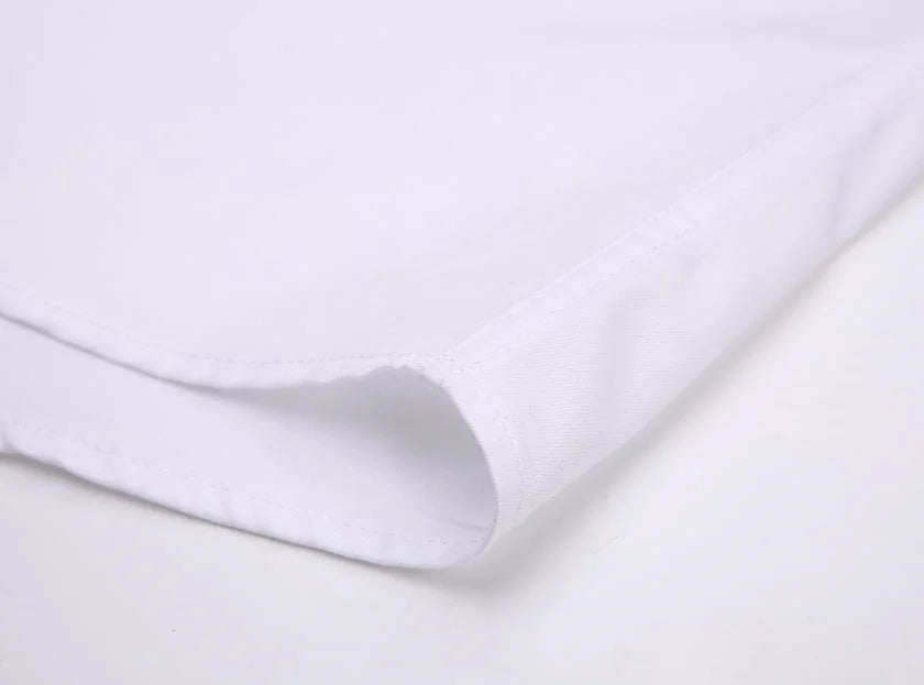 Men’s Formal Long Sleeve Solid Color Anti-Wrinkle Office Shirt with Pocket