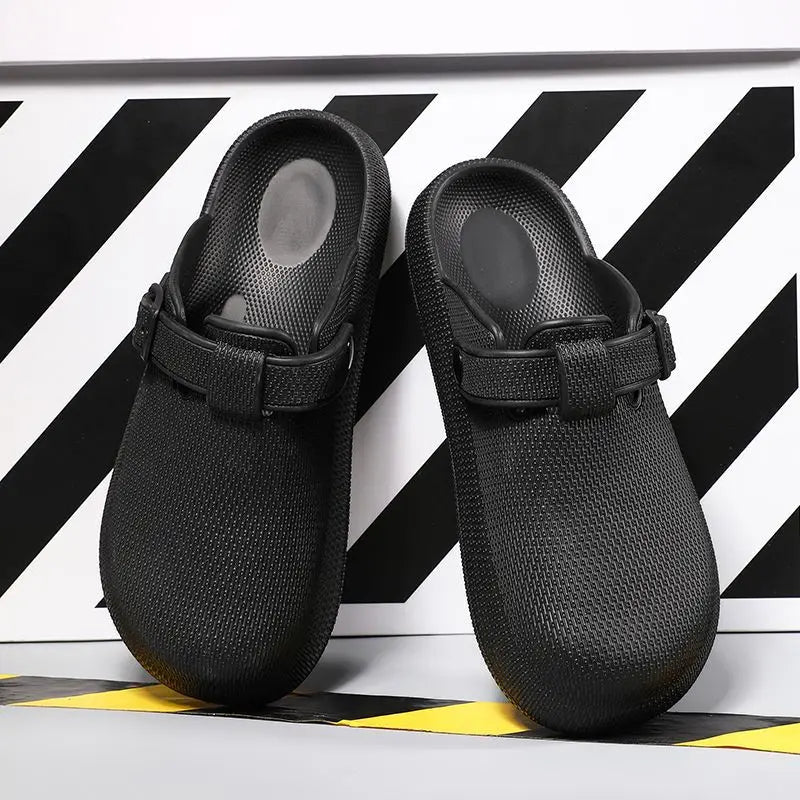 Bebealy Classic Men Clogs Men Garden Shoes Casual Nonslip Beach Slippers Men EVA Flat Sandals Vacation Waterproof Men Shoes 2025
