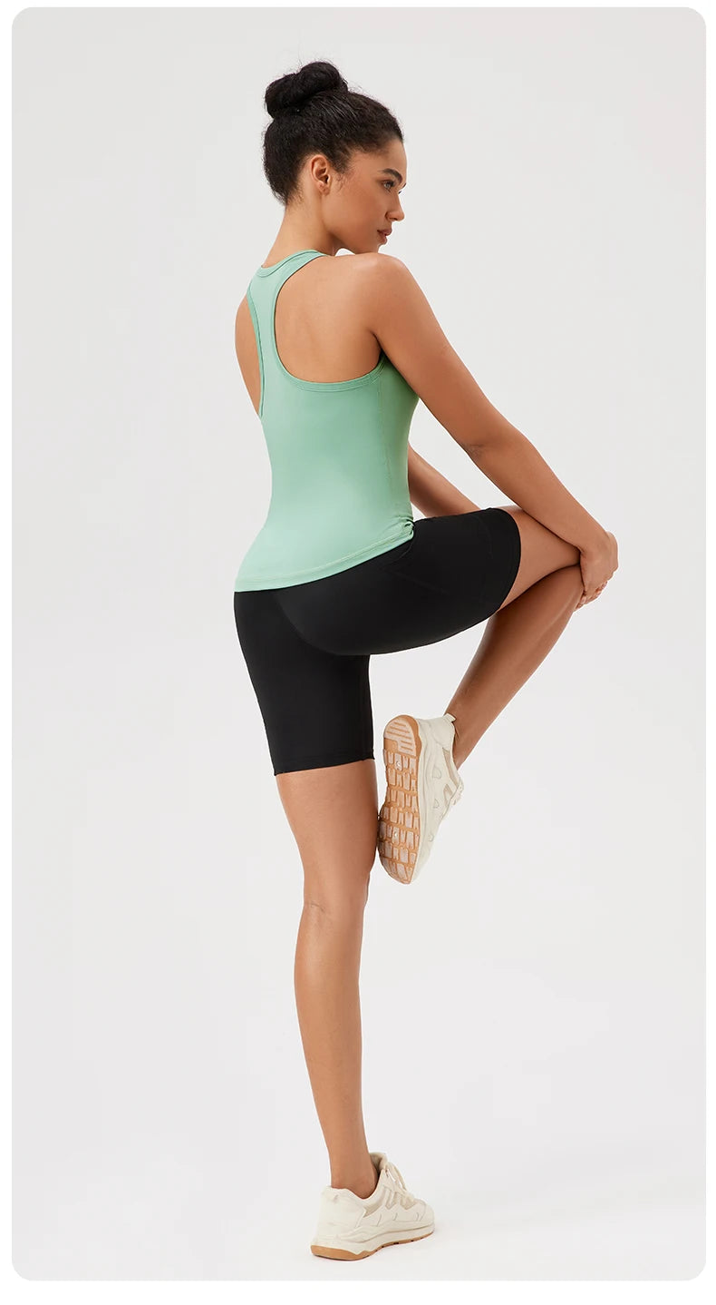 Women’s Sleeveless Yoga Tank Top - Breathable Gym Sport Shirt for Running