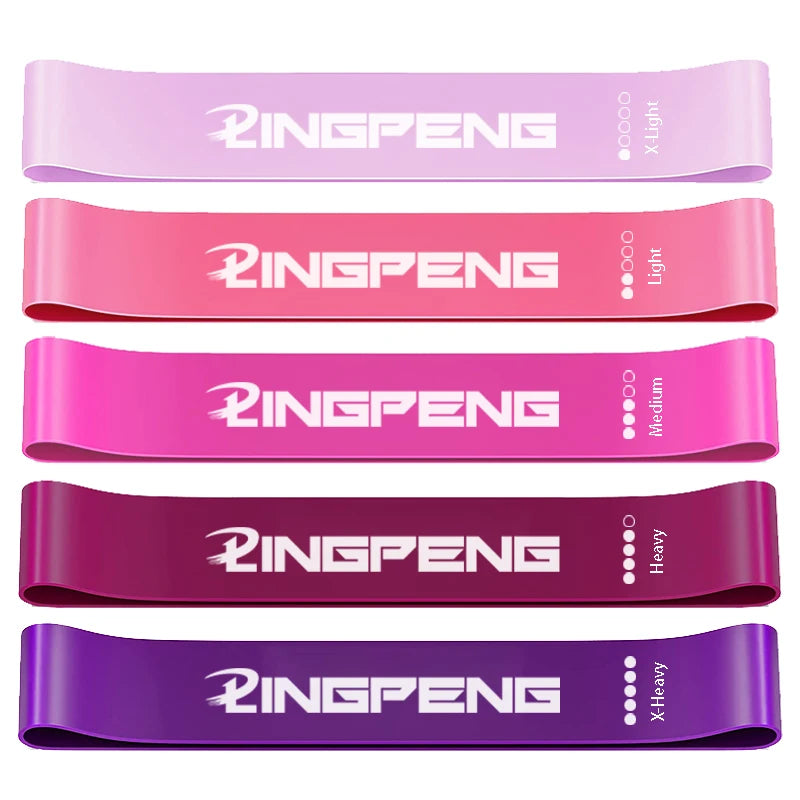 Resistance Loop Exercise Bands 5 Different Resistance Levels Elastic Band for Arm Leg Stretching and Strength Training