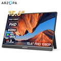 ARZOPA 15.6 inch Portable Monitor FHD 1080P IPS USB-C Mini-HDMI External Second Screen for Mac Laptop PC Switch Xbox PS4/5 Xbox - trendingshoping.com