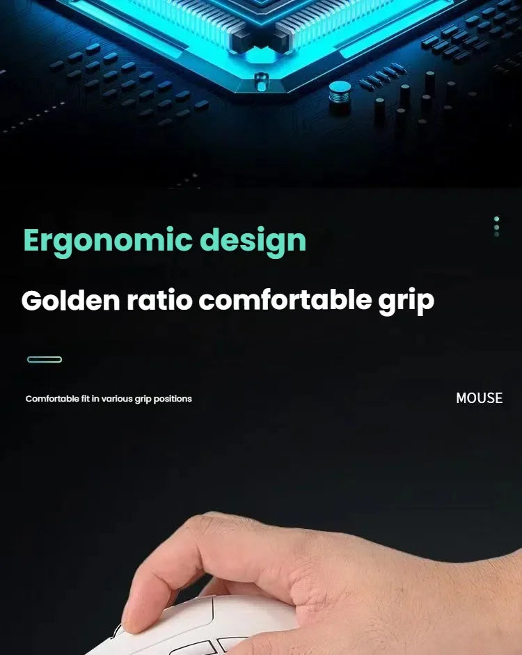 A New Generation M348 Lightweight Wireless Bluetooth Mouse 6-speed 6400DPI1K Return Rate Ultra-low Delay E-sports Sensor