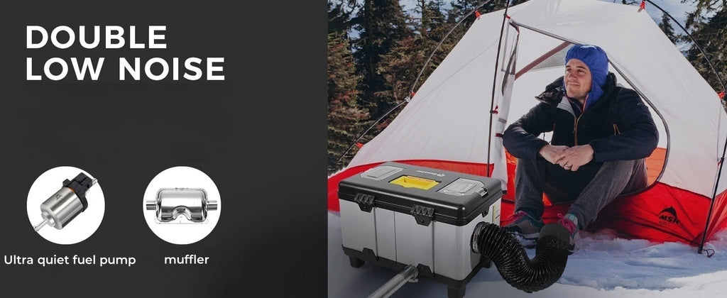 Sunster TB10pro 8KW Portable Diesel Air heater 12V/24V/220V w/Bluetooth APP/Ventiation mode/CO monitoring For Car Home Camper RV - trendingshoping.com