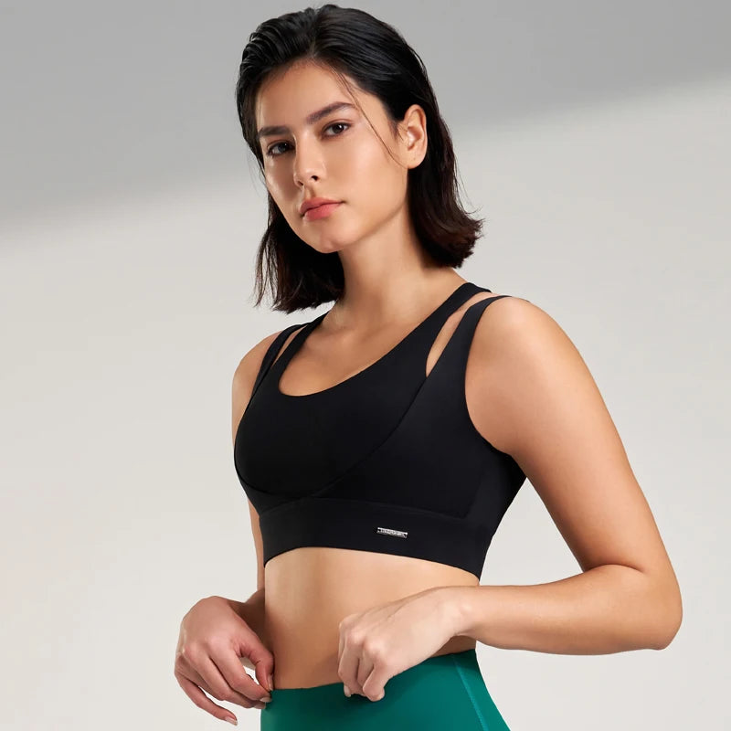 Women’s Sports Top Gym Tank Supportive Sports Bra High Elasticity Fitness Crop Top