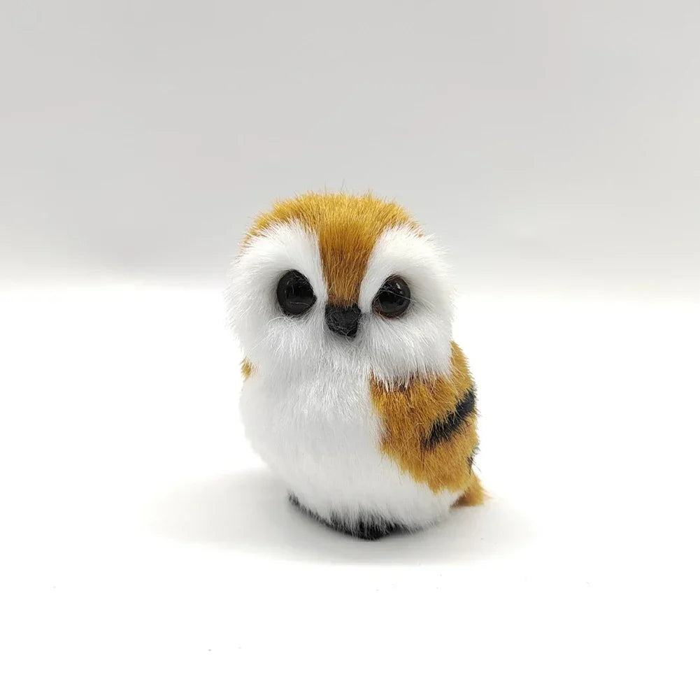 Simulation Owl Ornaments Plush Toys Cute Doll Artificial Fur Toy Christmas Tree Decor Pendant Christmas Gift For Kids Home Decor - trendingshoping.com