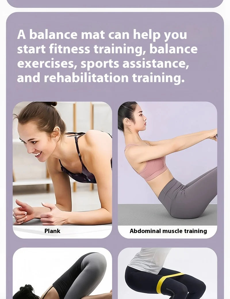 Thick Yoga Mat Home Workout Balanced Gymnastics Mat Pilates Accessories Non Slip Abdominal Wheel Assisted Kneeling Pad Gym