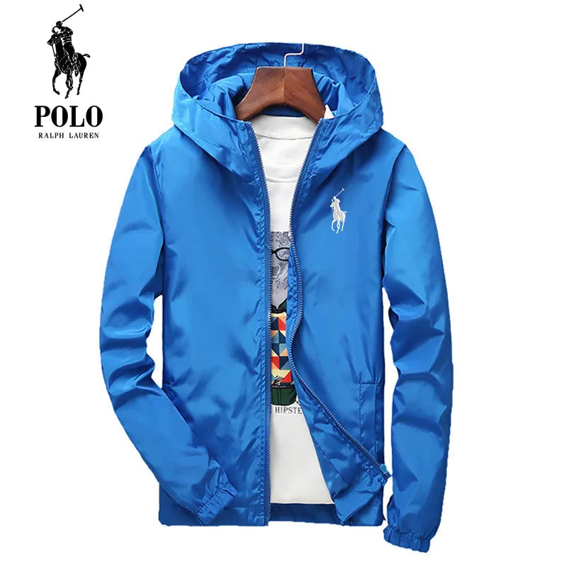 Men's Waterproof Hiking Jacket - Lightweight Hooded Sun Protection Windbreaker for Fishing, Running & Outdoor Sports