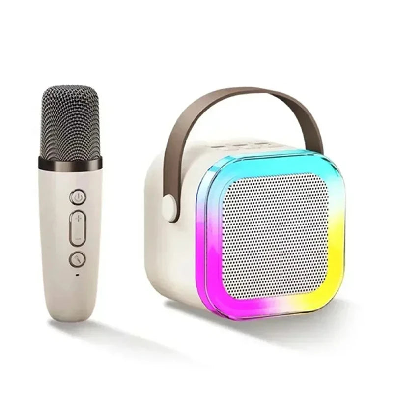 Microfone de áudio Bluetooth K12 máquina de karaoke portátil 5,3 PA speaker system wireless audio with microphone - trendingshoping.com