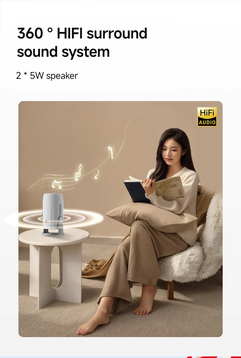 Lenovo 4K Android 12 Projector – Ultra HD Home Theater, WiFi 6 & Auto Focus - trendingshoping.com