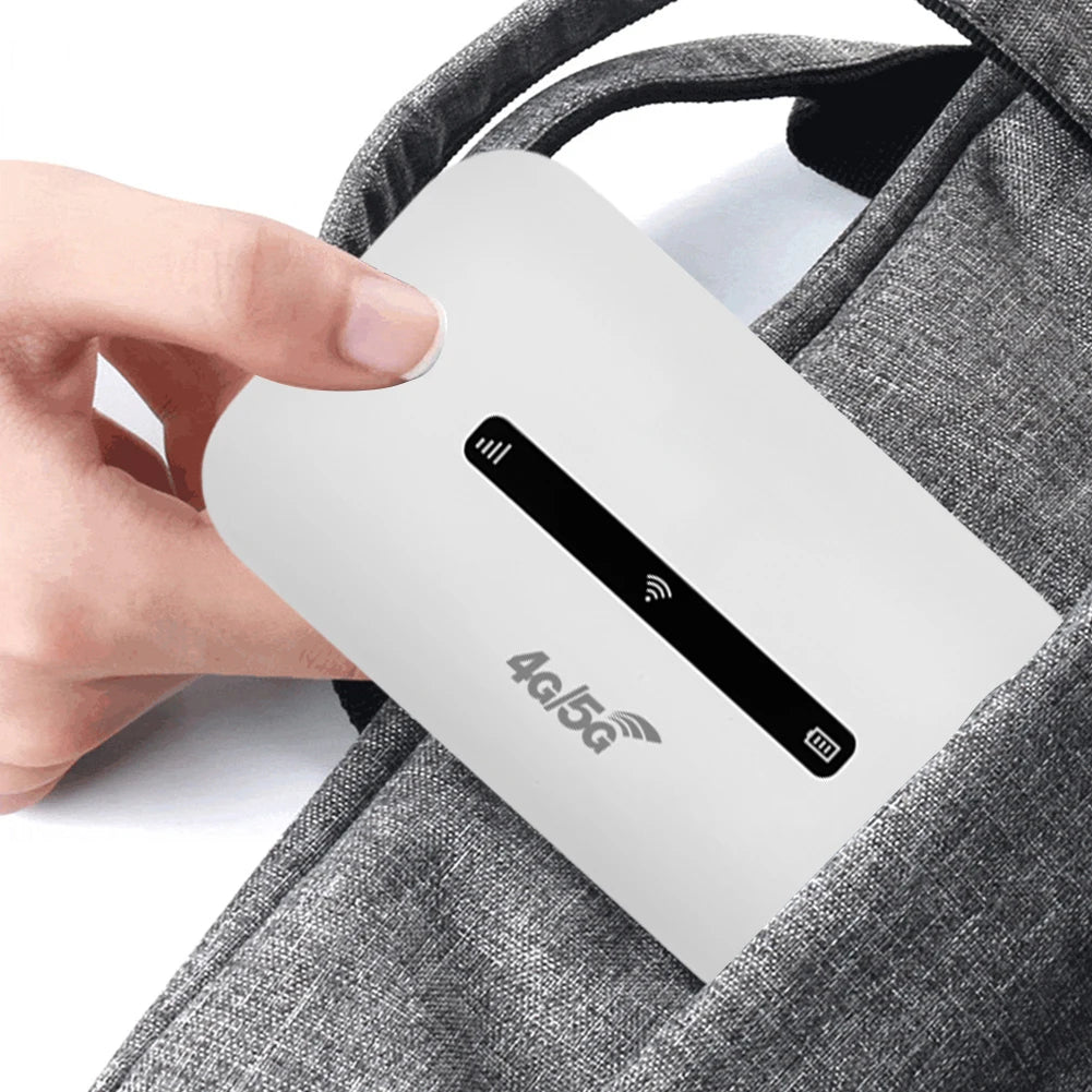 4G LTE Portable WiFi Hotspot 3000mAh 150Mbps Wireless Internet Router with SIM Card Slot Pocket Mobile Hotspot for Car Travel - trendingshoping.com