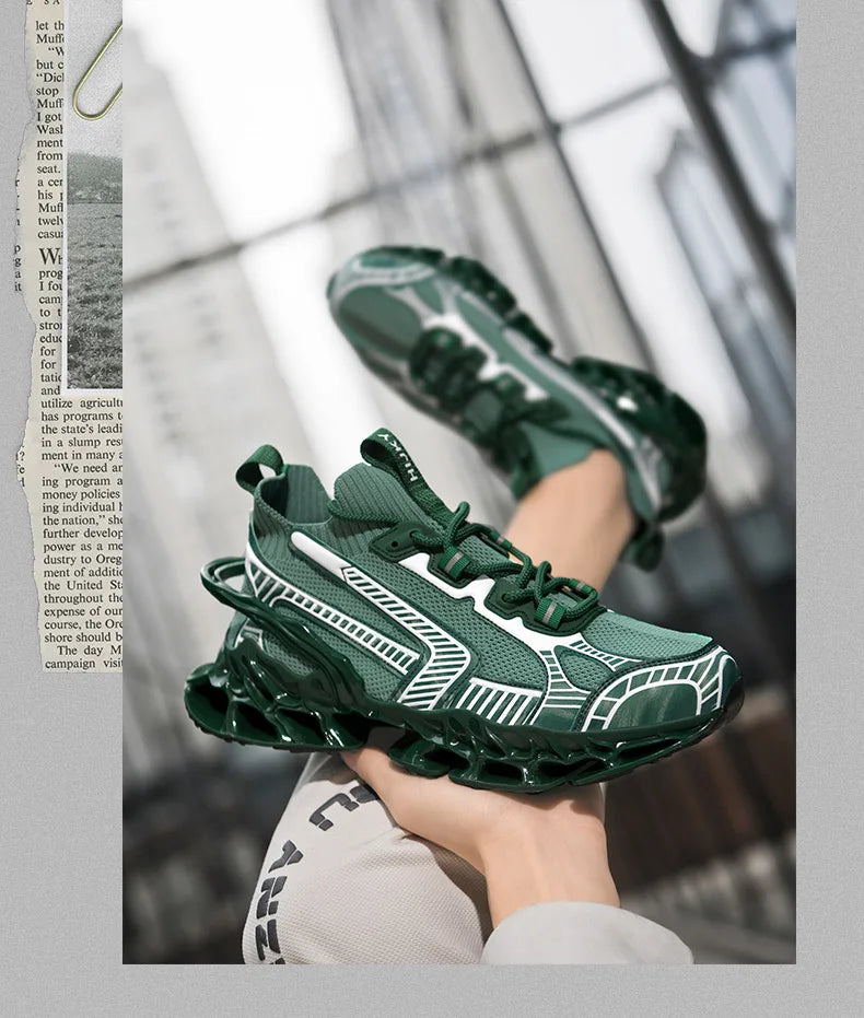 Elite Racer Series - Luxury Breathable Performance Sneakers - Men's Urban Fashion Trainer - SKU-CODE