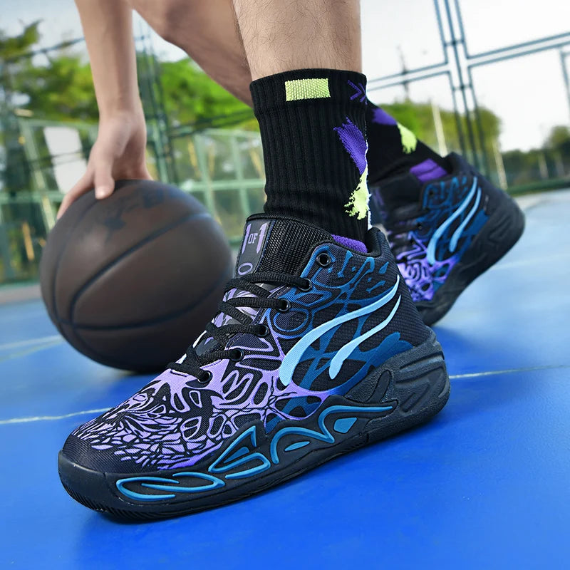 Men’s Autumn Basketball Sneakers | Warm Outdoor Fashion Anti-Slip Training Shoes