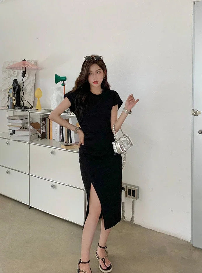 White Dresses for Women 2025 Woman Dress Clothes Midi X New in Chic and Elegant Pretty Cheap Casual Y2k Outfits Harajuku