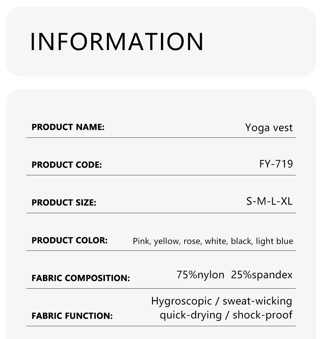 Women’s Sports Top Gym Tank Supportive Sports Bra High Elasticity Fitness Crop Top