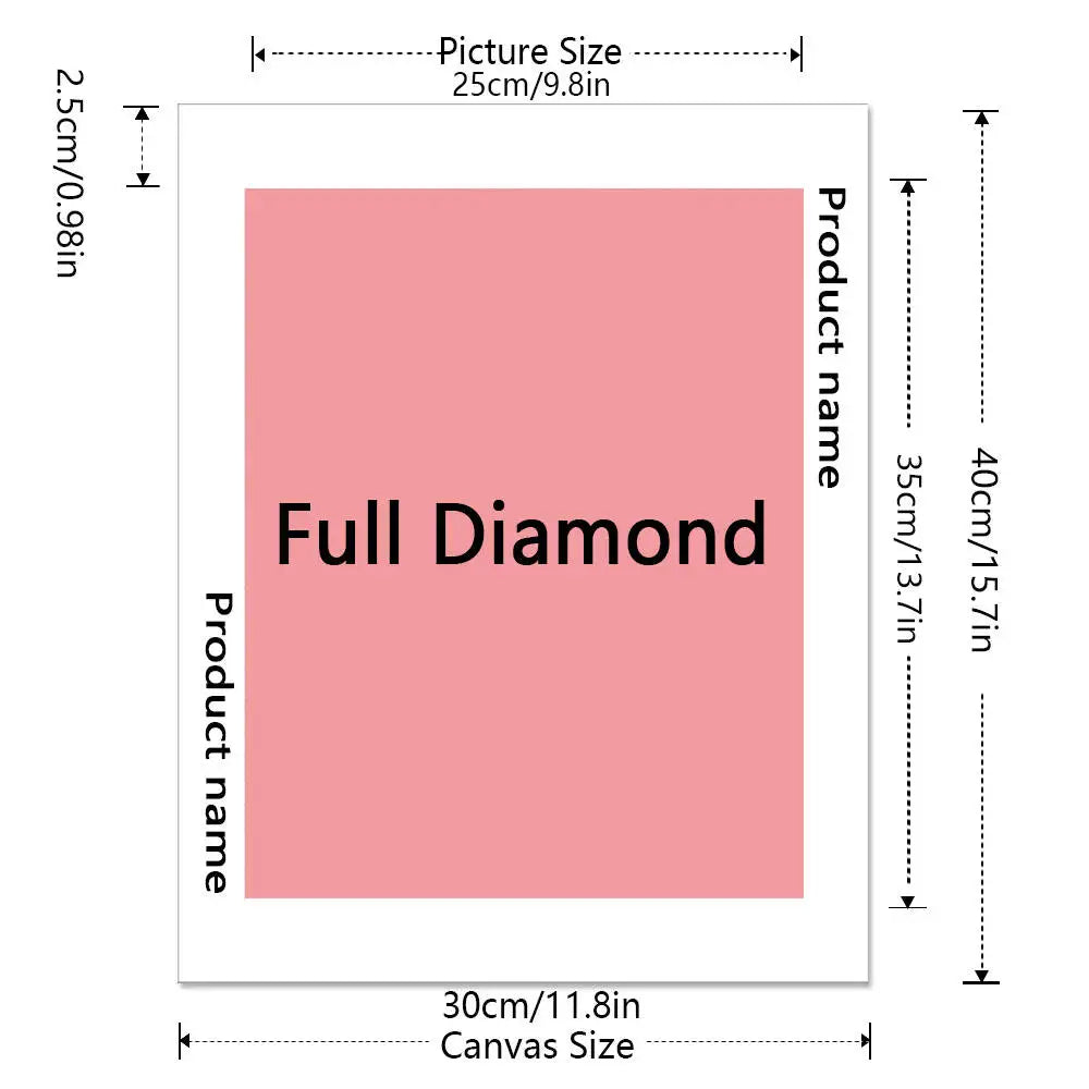 Huacan 2025 New Series Diamond Painting Flower Full Square Round Diamond Mosaic Rose Handmade Gift Giving