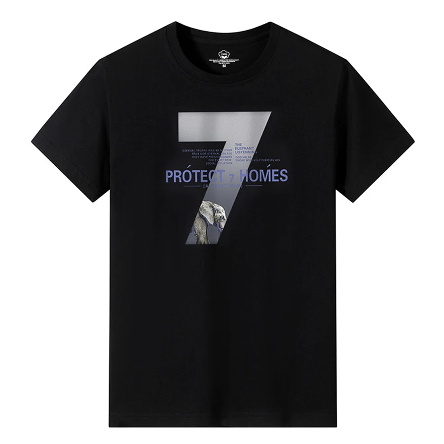 T Shirts Men Short New Fashion 2025 O-Neck Slim Black Sleeve Clothing Casual Style M-6XL