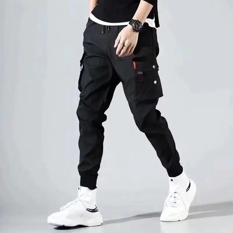 Men’s Multi-Pocket Cargo Joggers - Loose Fit Spring/Summer Tactical Pants