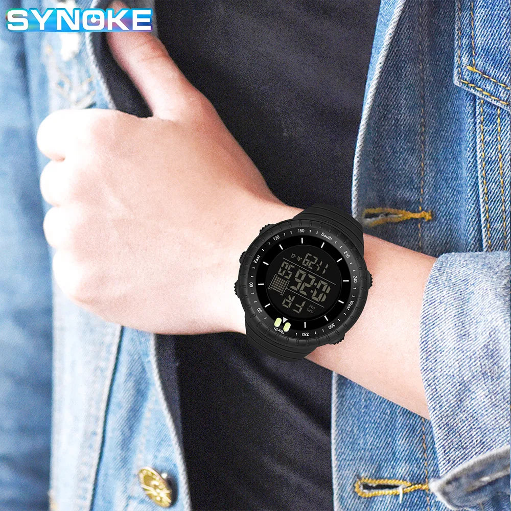 SYNOKE Men's Waterproof Digital Military Sports Watch