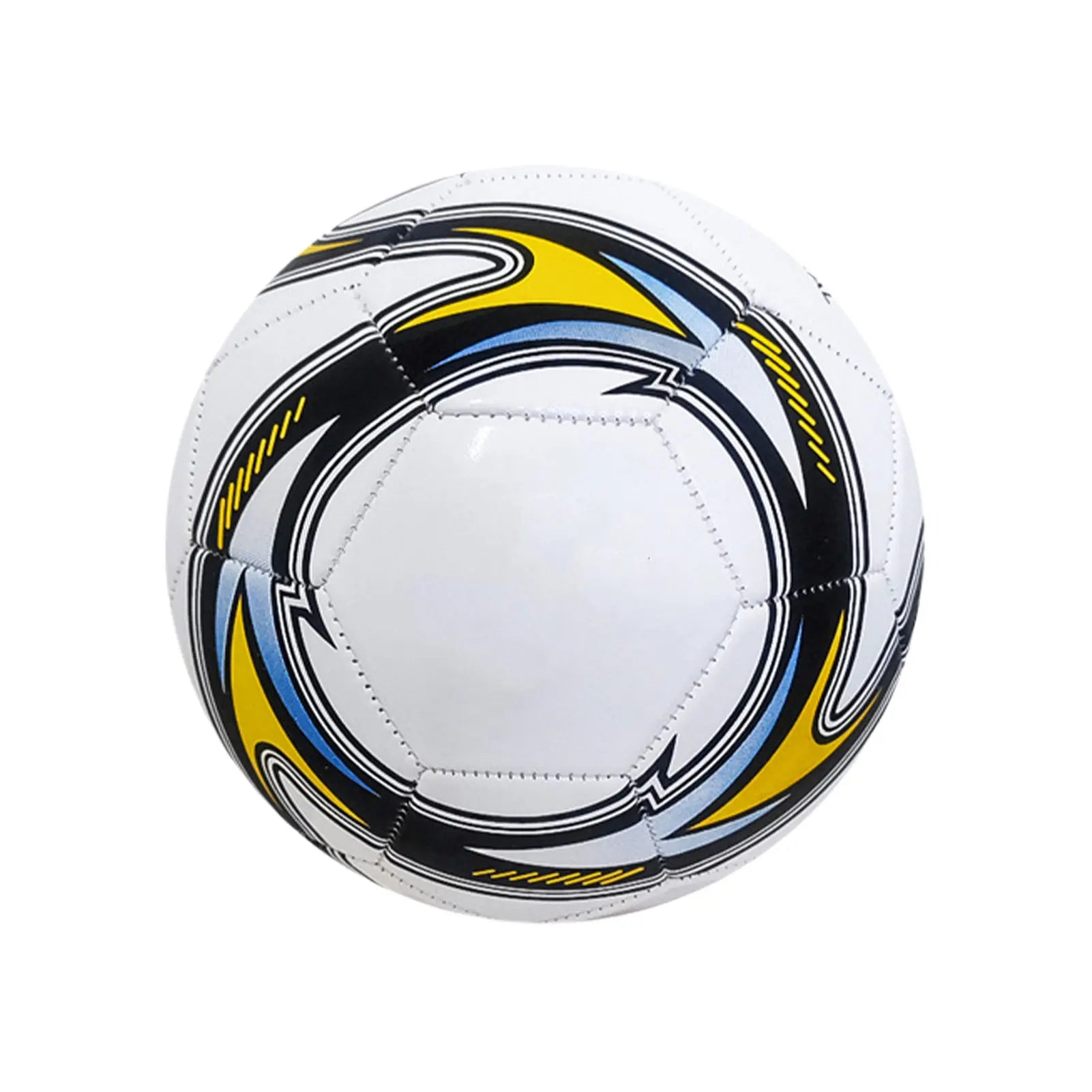 Official Size 5 Training Soccer Ball - Durable Machine-Stitched PVC Football