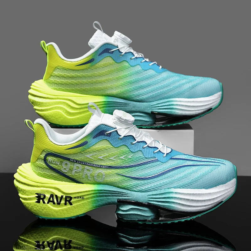 Marathon Running Shoes with Carbon Plate | Lightweight Breathable Non-Slip Sports Sneakers