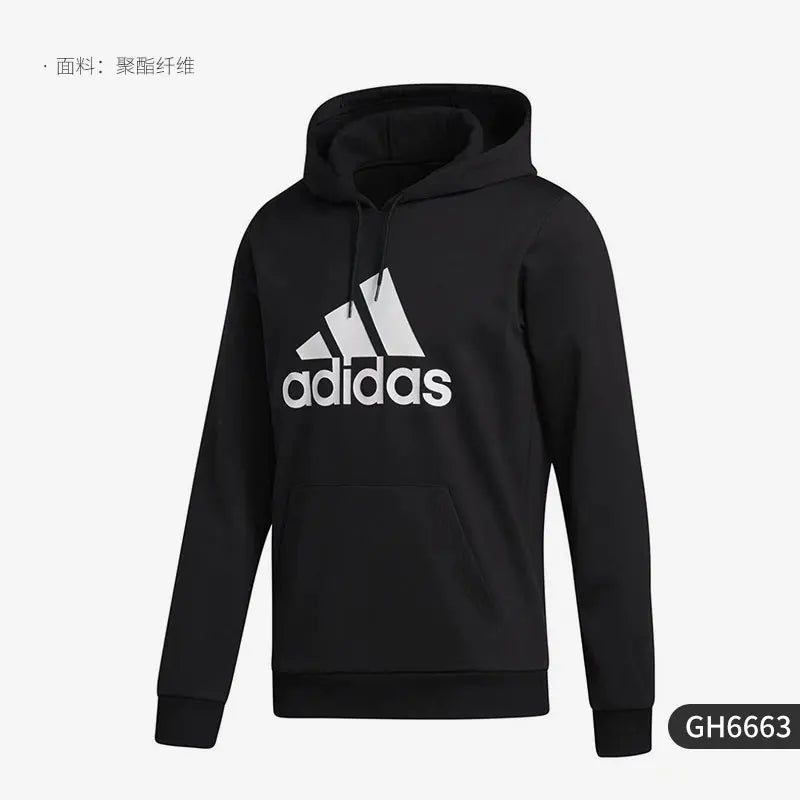 Core 18 Performance Fleece Hoodie - Thermal Winter Training Sweatshirt GH6663 - Black