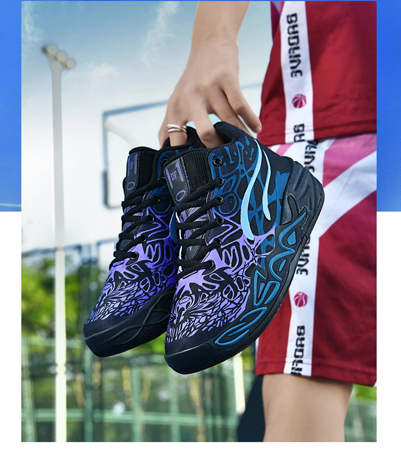 Men’s Autumn Basketball Sneakers | Warm Outdoor Fashion Anti-Slip Training Shoes