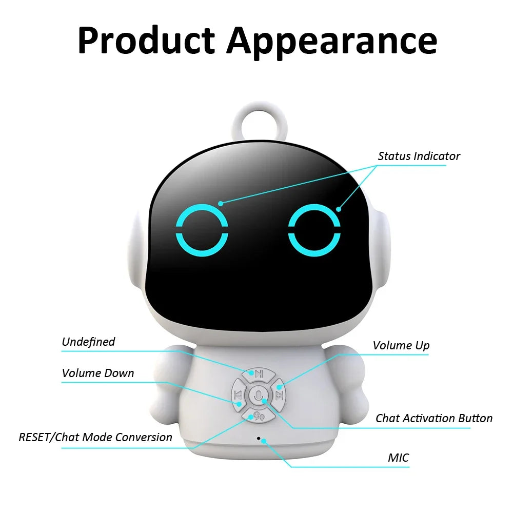 Tuya Smart AI Robot WiFi Early Education Toys for Children Speech Recognition and Voice Interactive Educational Learning Machine