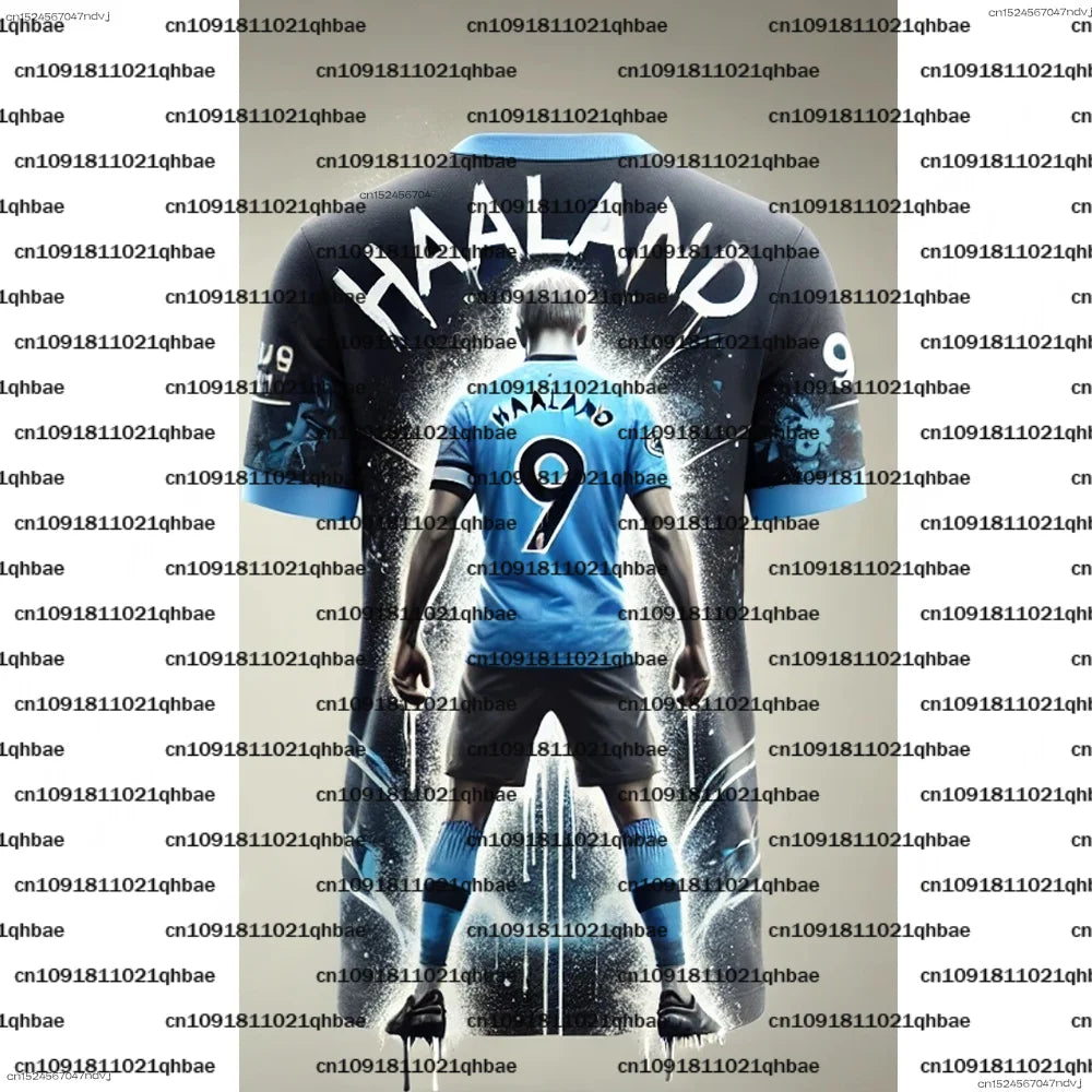 Football Jersey Number 9 Breathable Casual Sports T Shirt