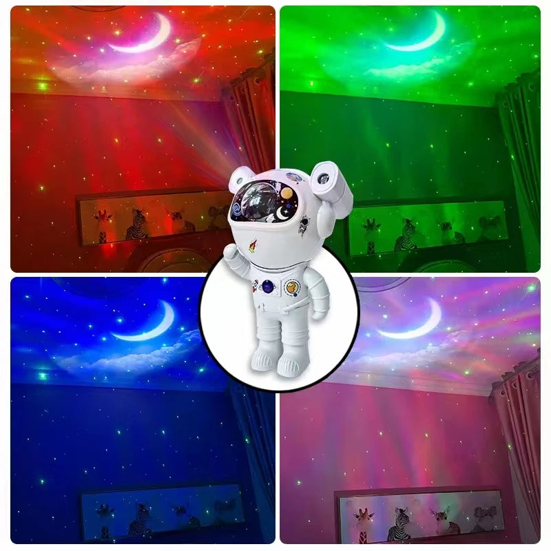 Astronaut Star Projector with Hi-Fi Bluetooth Speaker – Aesthetic Room Decor & Gaming Lights
