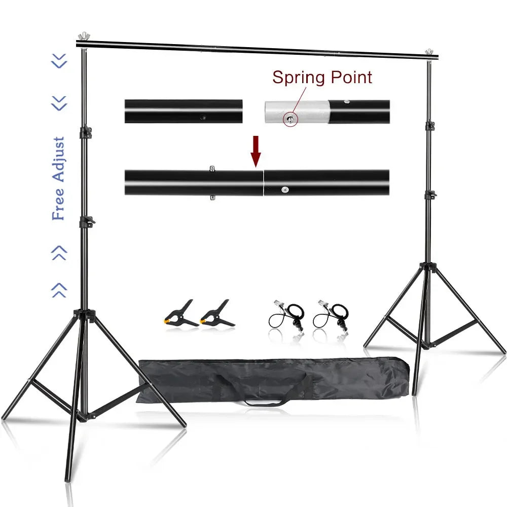 SH 2.6m*3m Suit Adjustable Backdrop Stand for Photography Wedding Photo Studio Backdrop Video Background Frame - trendingshoping.com