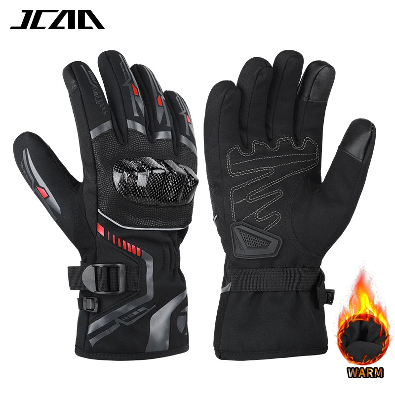 Warm Winter Riding Gloves Waterproof Thickened Insulation & Hard Knuckle Protection | Motorcycle & Bike Gloves (Great Present)