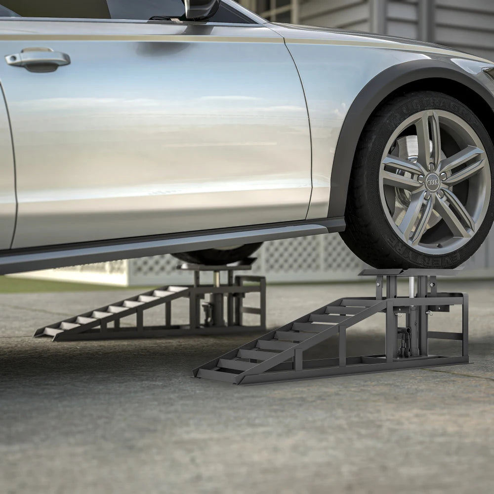 [Shipping within EU in 3-5 days] 2T/3T/5T, 2pcs Car Loading Ramp Height Adjustable Ramp Jack, Loading Ramp Set Lifting Platform - trendingshoping.com