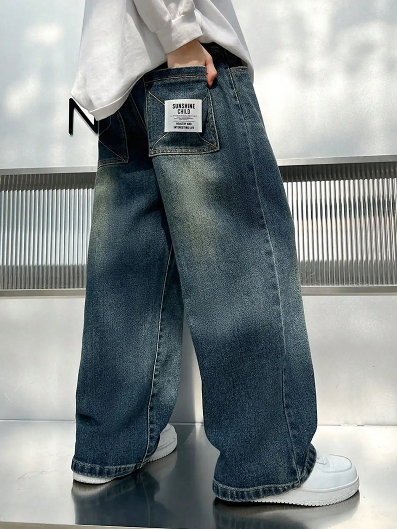 Men's Spring and Autumn Casual Fashion Versatile Jeans