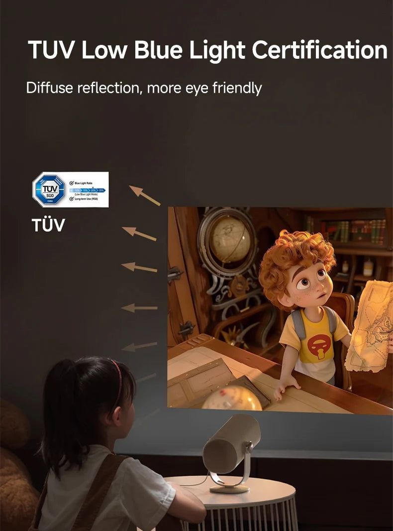 Lenovo 4K Android 12 Projector – Ultra HD Home Theater, WiFi 6 & Auto Focus - trendingshoping.com