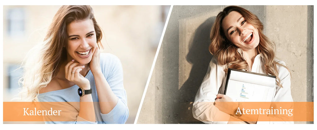 Smart Watch for Women – Always-On Display, IP67 Waterproof, Fitness Tracker with Sleep & Menstrual Cycle Monitoring – Black Gold