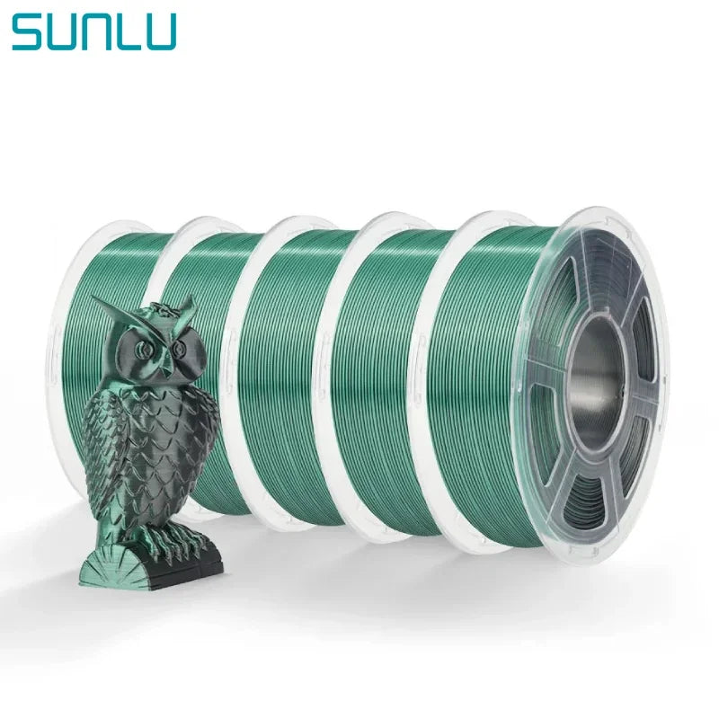 SUNLU SILK Dual &Triple Colors  3D Printer Filament 5KG 1kg/roll 1.75mm Dimensional Accuracy +/- 0.02 mm 2.2 LBS (1KG) Fast Ship - trendingshoping.com