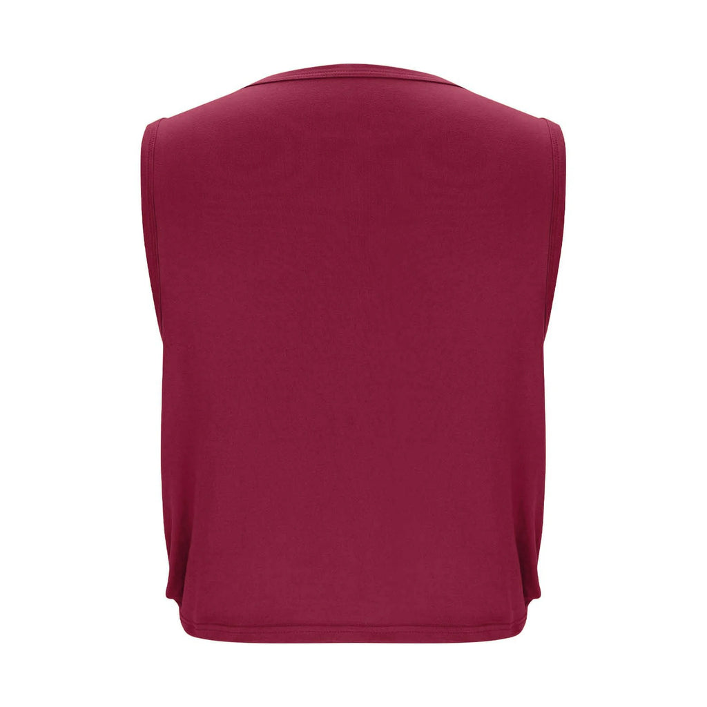 Women’s Sleeveless Yoga Top Breathable Workout Tank Crop Top Athletic Running Vest