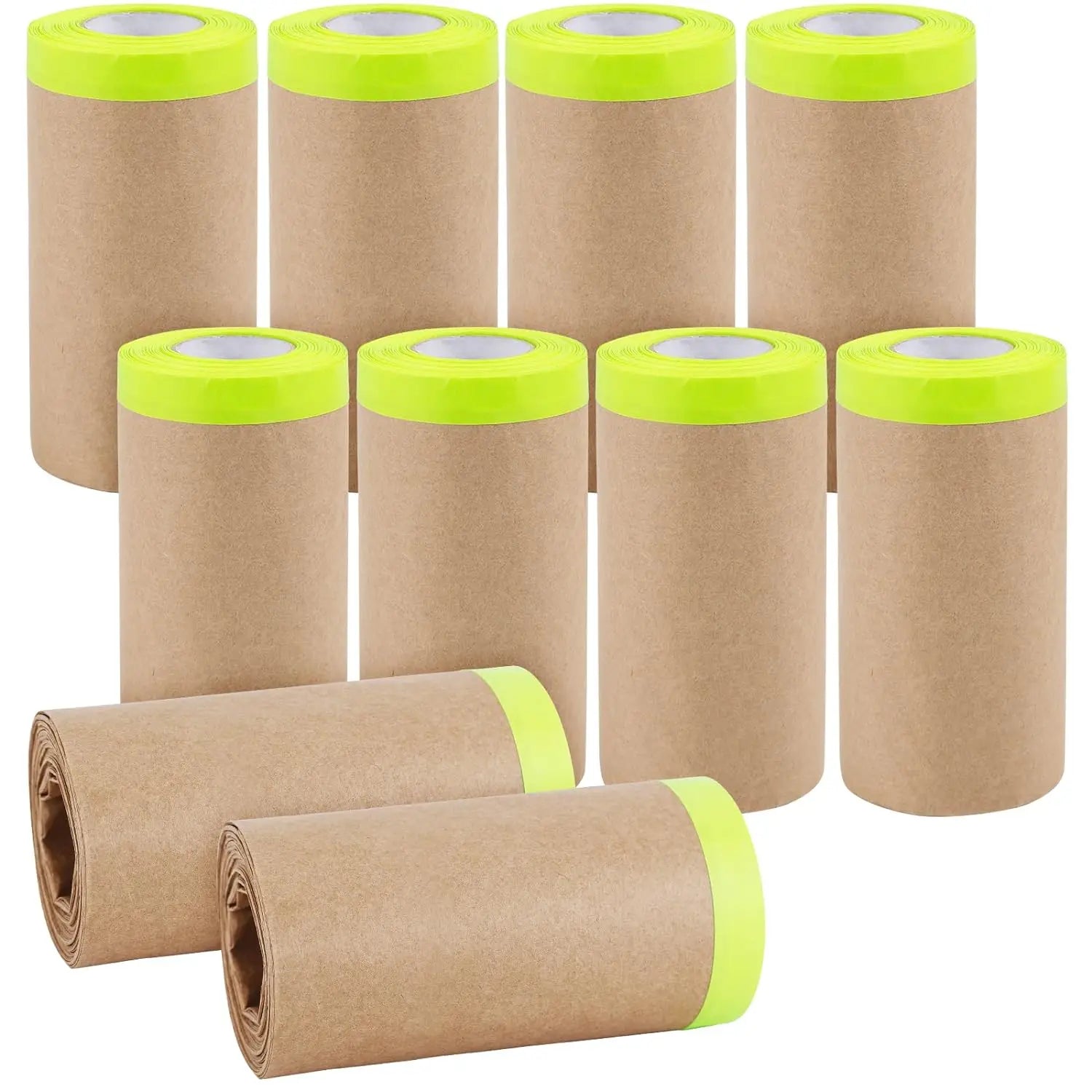 Masking Paper Pre-Taped | Protective Covering for Walls, Cars & Painting Projects