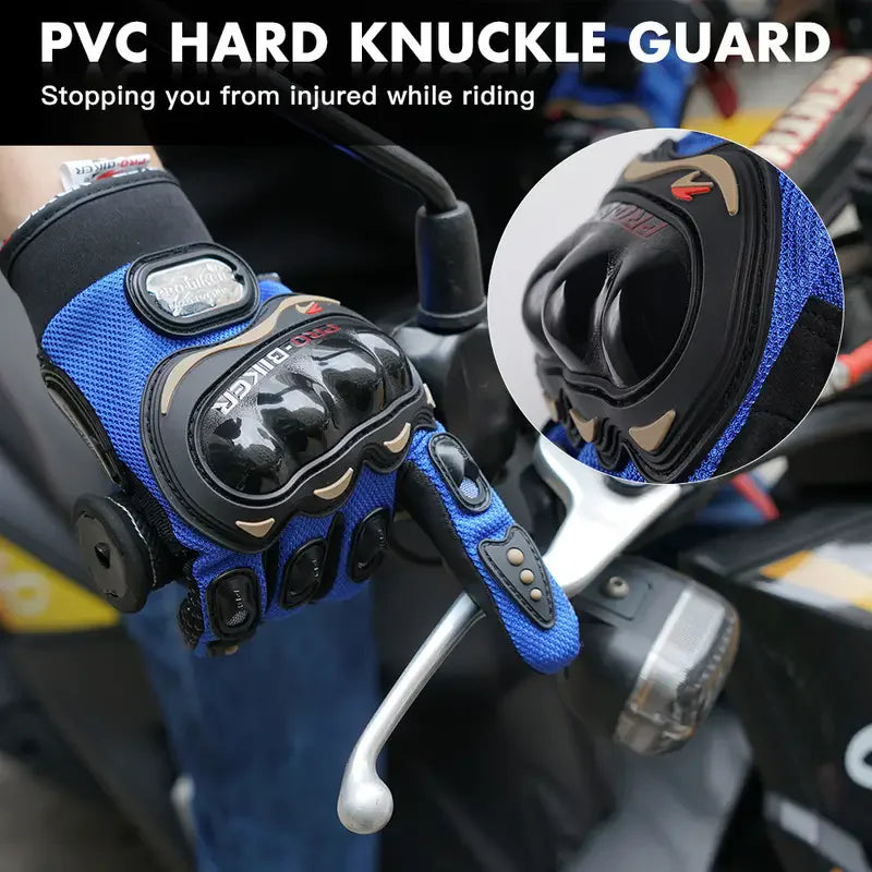 Touch Screen Motorcycle Gloves Breathable Anti Slip Sports Riding Gloves