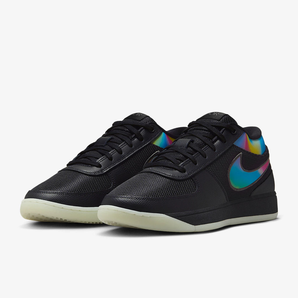 Men's Black & Ash Suede Sports Shoes - Breathable High-Traction Basketball Sneakers for Professional Play