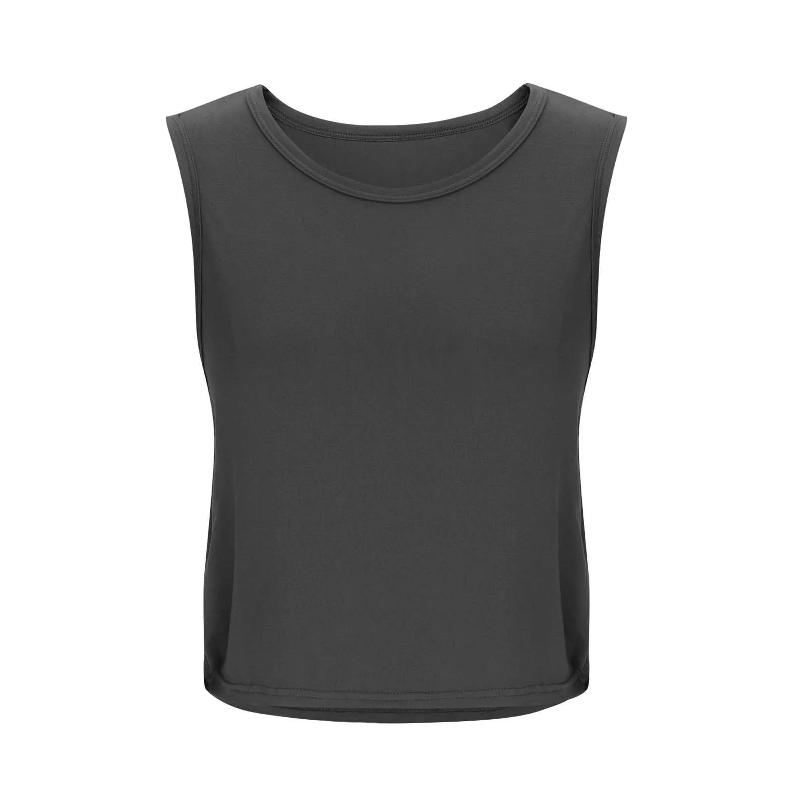 Women’s Sleeveless Yoga Top Breathable Workout Tank Crop Top Athletic Running Vest