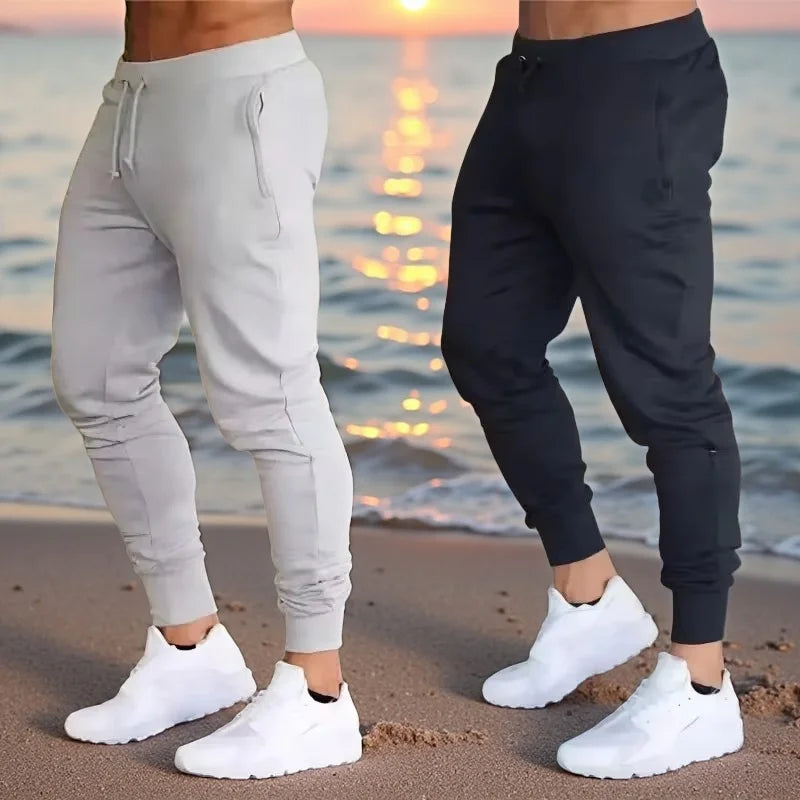 Men’s Performance Running Joggers - Spring/Autumn Lightweight Gym Workout Trousers