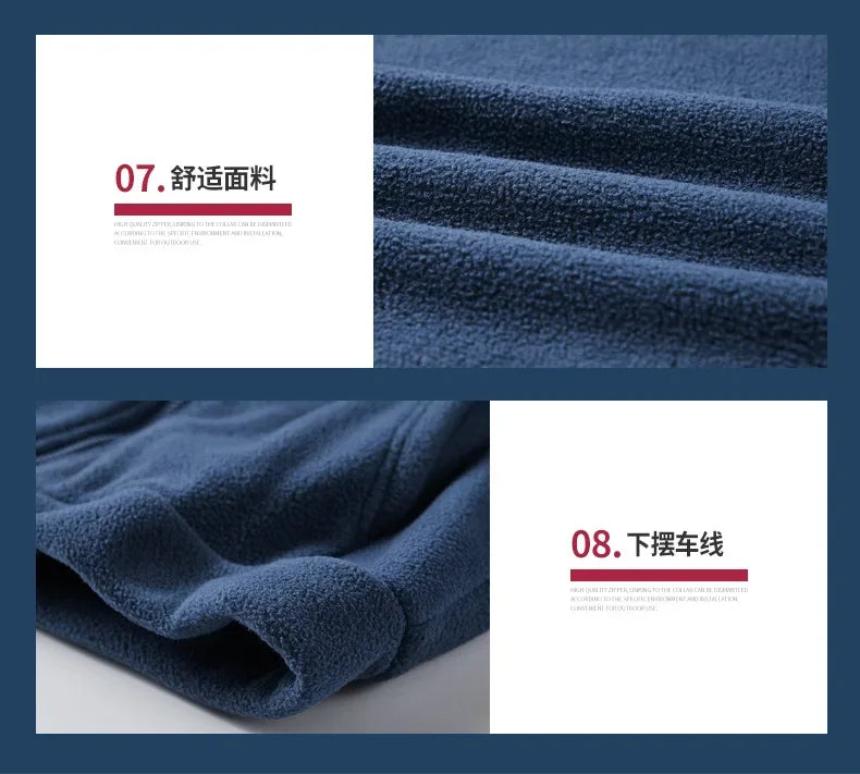 Men’s Heavyweight Fleece Hoodie Thick Lined Full Zip Outdoor Warm Jacket for Winter Unisex