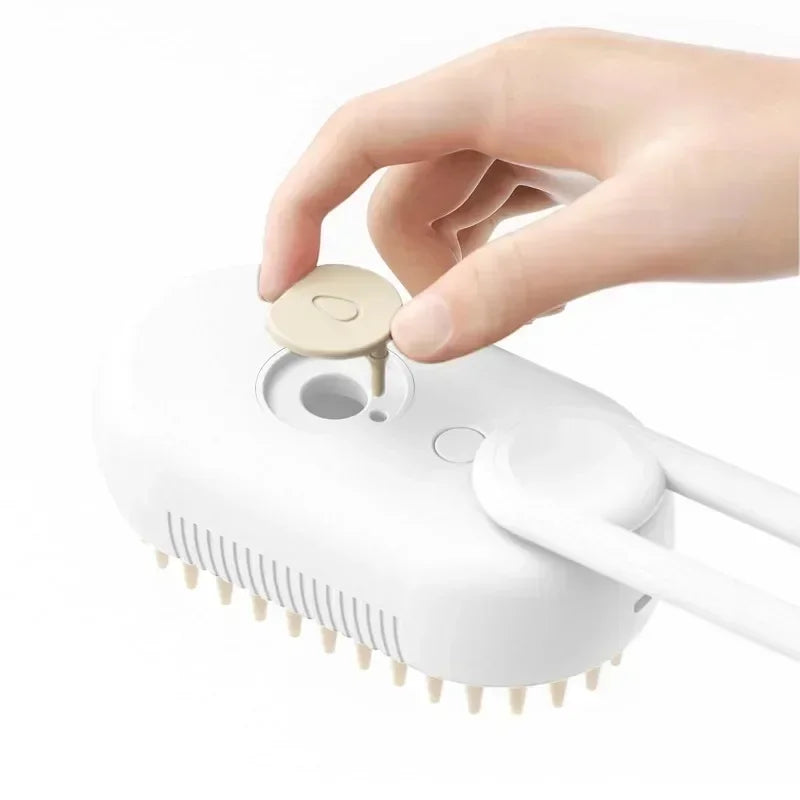Electric Spray Pet Brush 3 In 1 Dog Cat Grooming Massage Brush For Removing Loose Hair