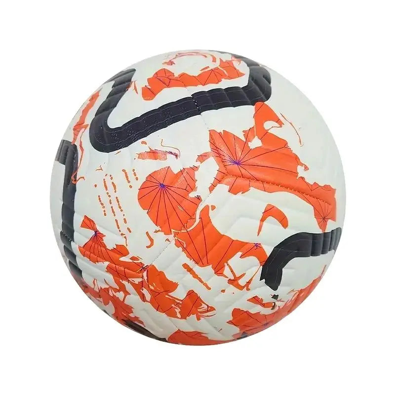 Official Size 5 Soccer Ball - Machine-Stitched PU Leather Training Football - 1PC
