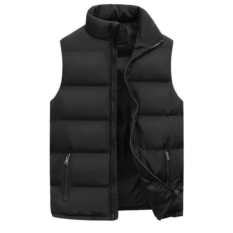 Men Winter Vest Jacket Sleeveless Waterproof Outerwear