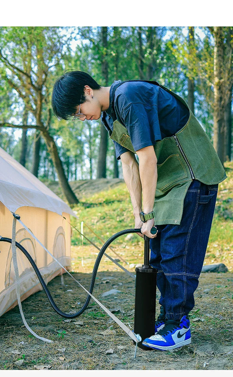 Large Inflatable Camping Tent Outdoor Overnight Shelter Complete Equipment Set With Sun Protection Rain Protection