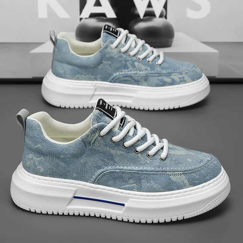 Men’s Casual Platform Sneakers | Breathable Non-Slip Sports Shoes 2025