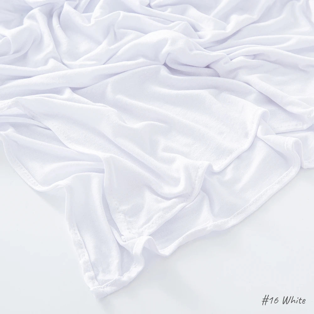 29Colors Hijab Scarf Solid Muslim Long Scarves Turban Shawl Elastic Cotton Arab Headscarf Head Wraps Saudi Hijabs