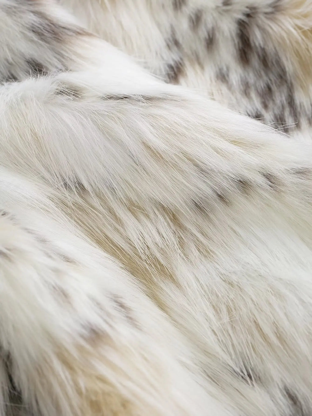 Women’s Winter Faux Fur Jacket – High Collar Long Sleeve Warm Elegant Street Style Outerwear